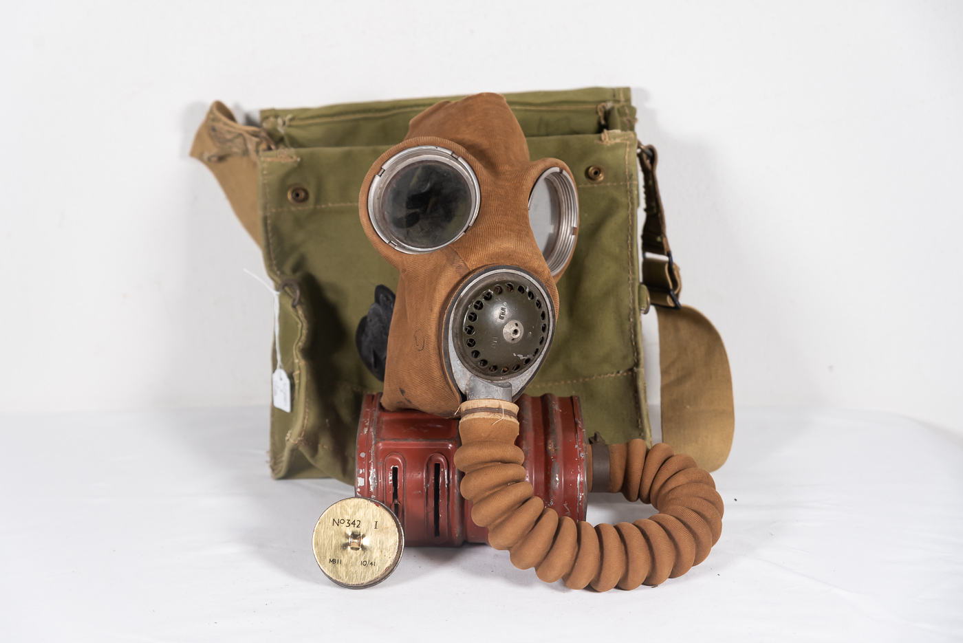 Engelsk WW2 gasmaske RBNr Militaria