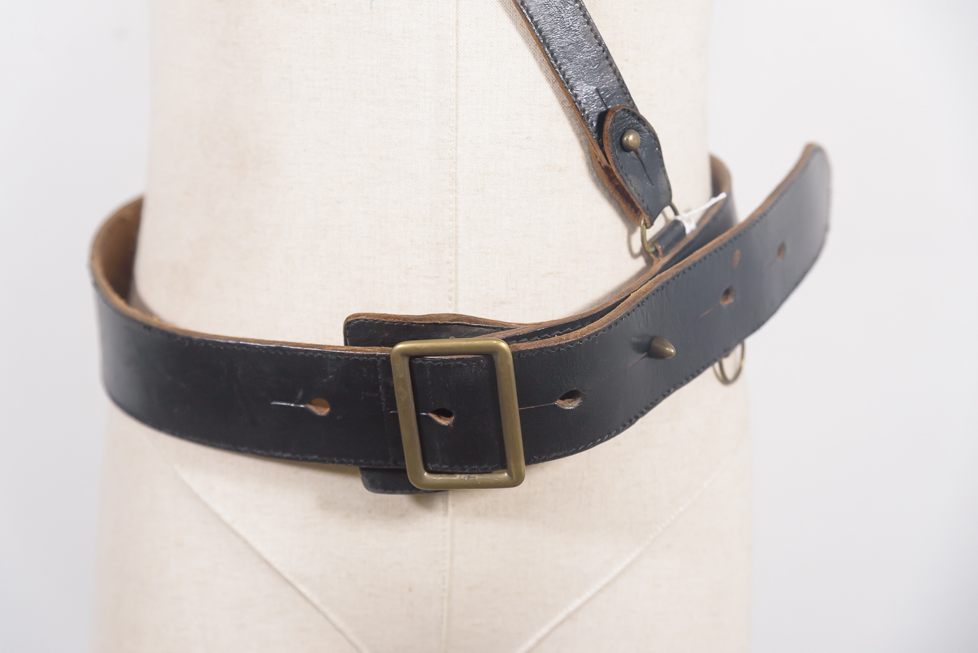 英軍 イギリス軍 サムブラウンベルト Sam Browne Belt 斜革 革帯 ...