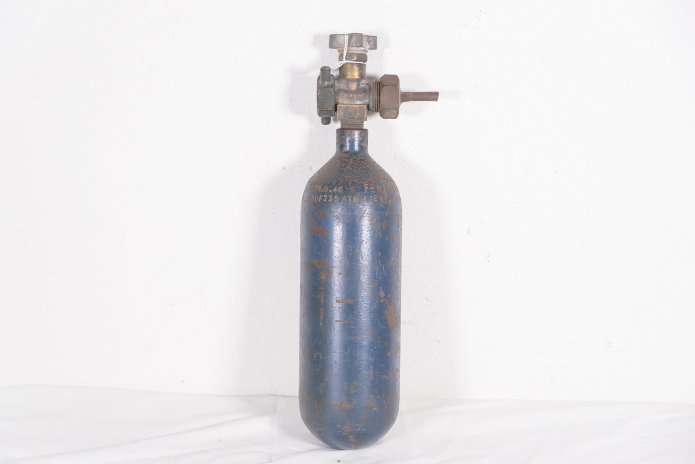 Sauerstoff - WL WW2 Sauerstoffflasche - RBNr Militaria